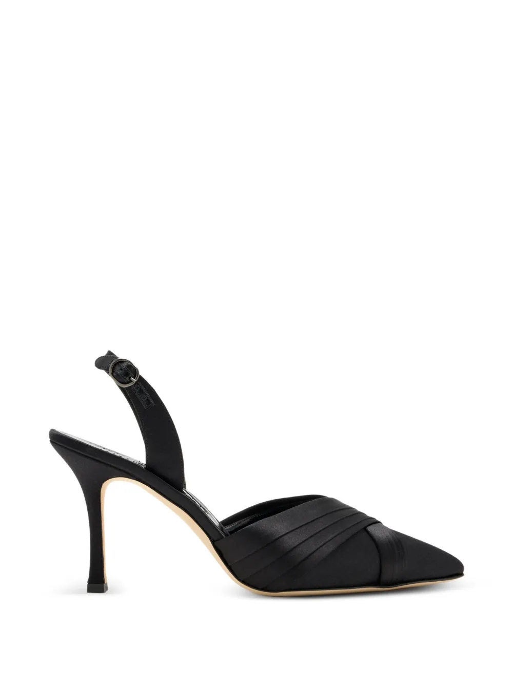 Manolo Blahnik Vieraslipla crossover-strap slingback pumps - Schwarz