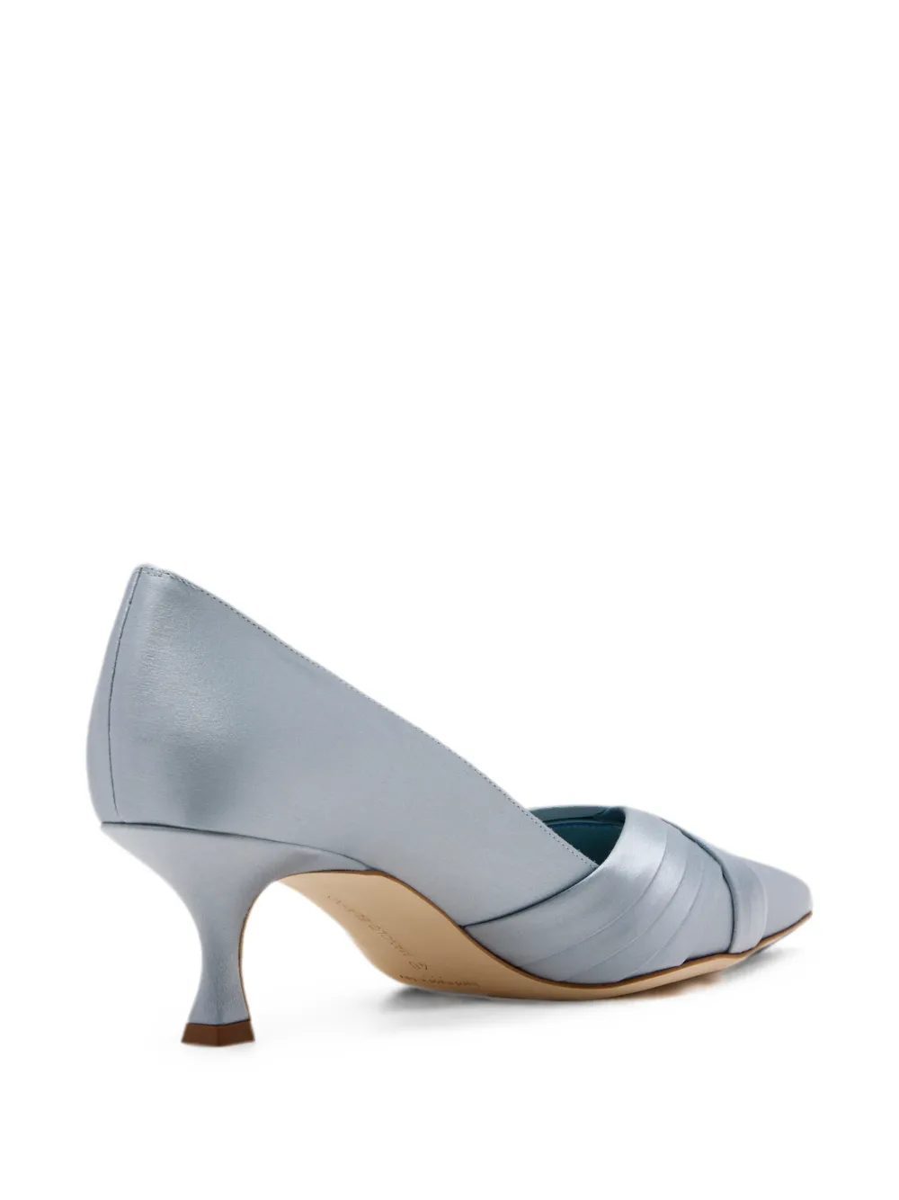 Manolo Blahnik Vieralo pumps met puntige neus en gekruiste bandjes Blauw