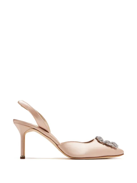 Manolo Blahnik Pumps Hangisi con fibbia di cristalli