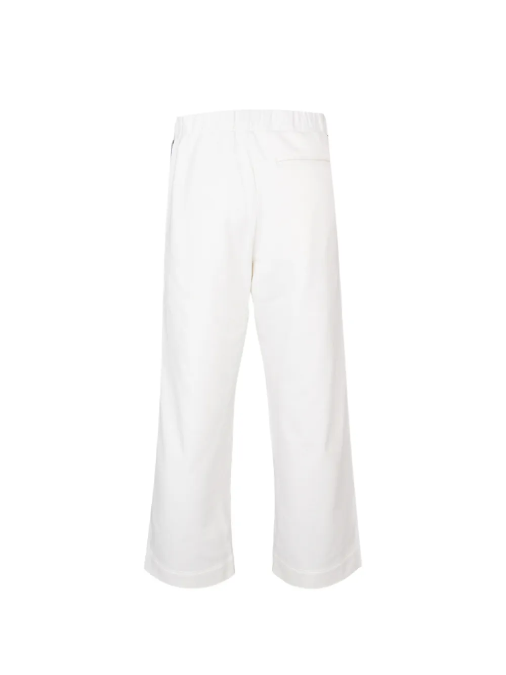 COMMAS Jersey broek met gehaakte streep Wit