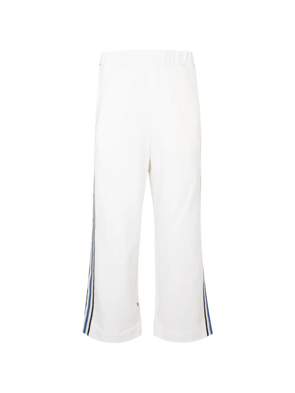 COMMAS Jersey broek met gehaakte streep Wit