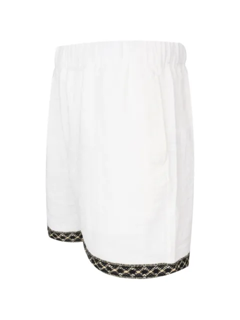 COMMAS Resort embroidered-trim shorts