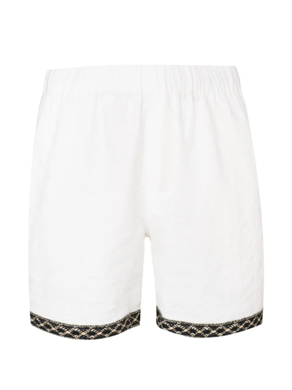 COMMAS Resort embroidered-trim shorts - Bianco