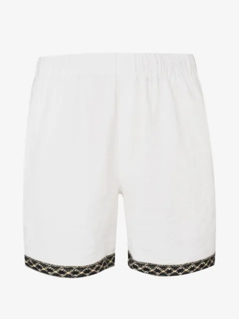 COMMAS Resort embroidered-trim shorts