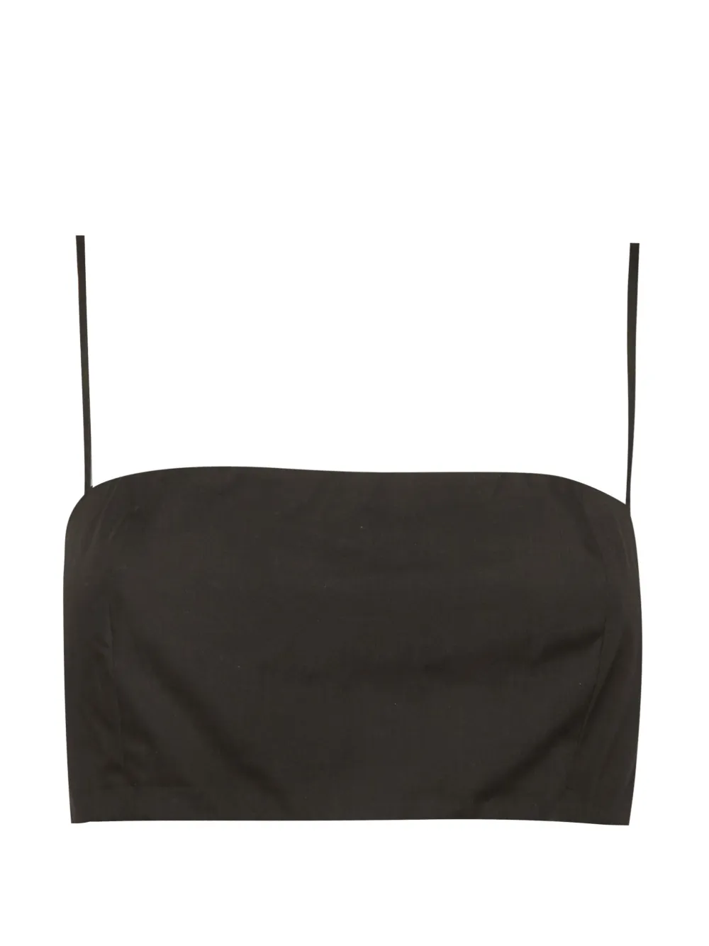 Prada Pre-Owned spaghetti-strap crop top - Nero