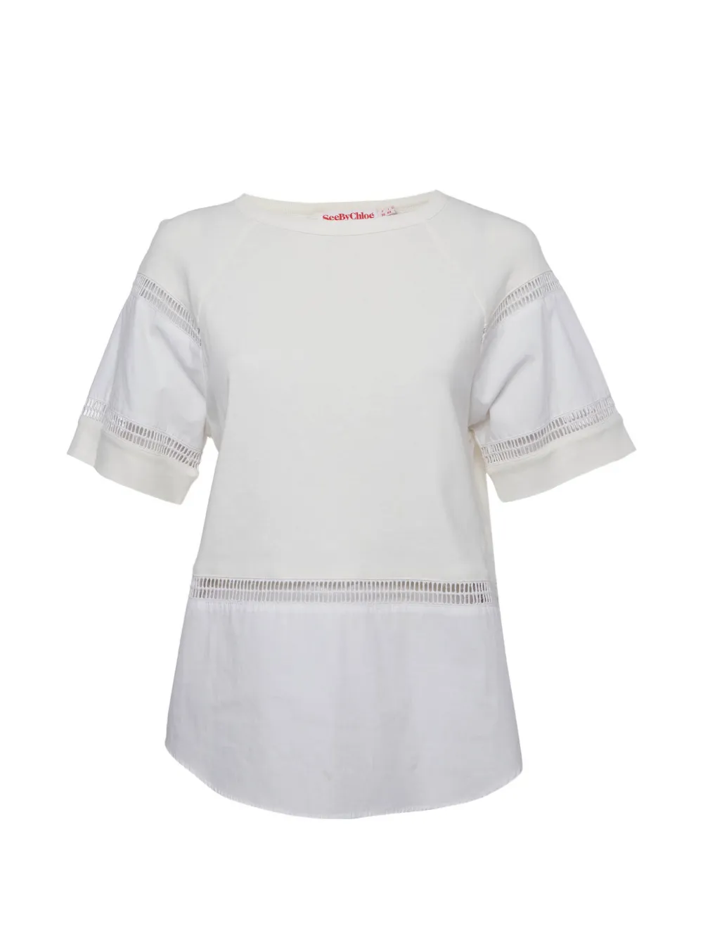 See By Chloé Vintage crew-neck short-sleeve T-shirt - Bianco