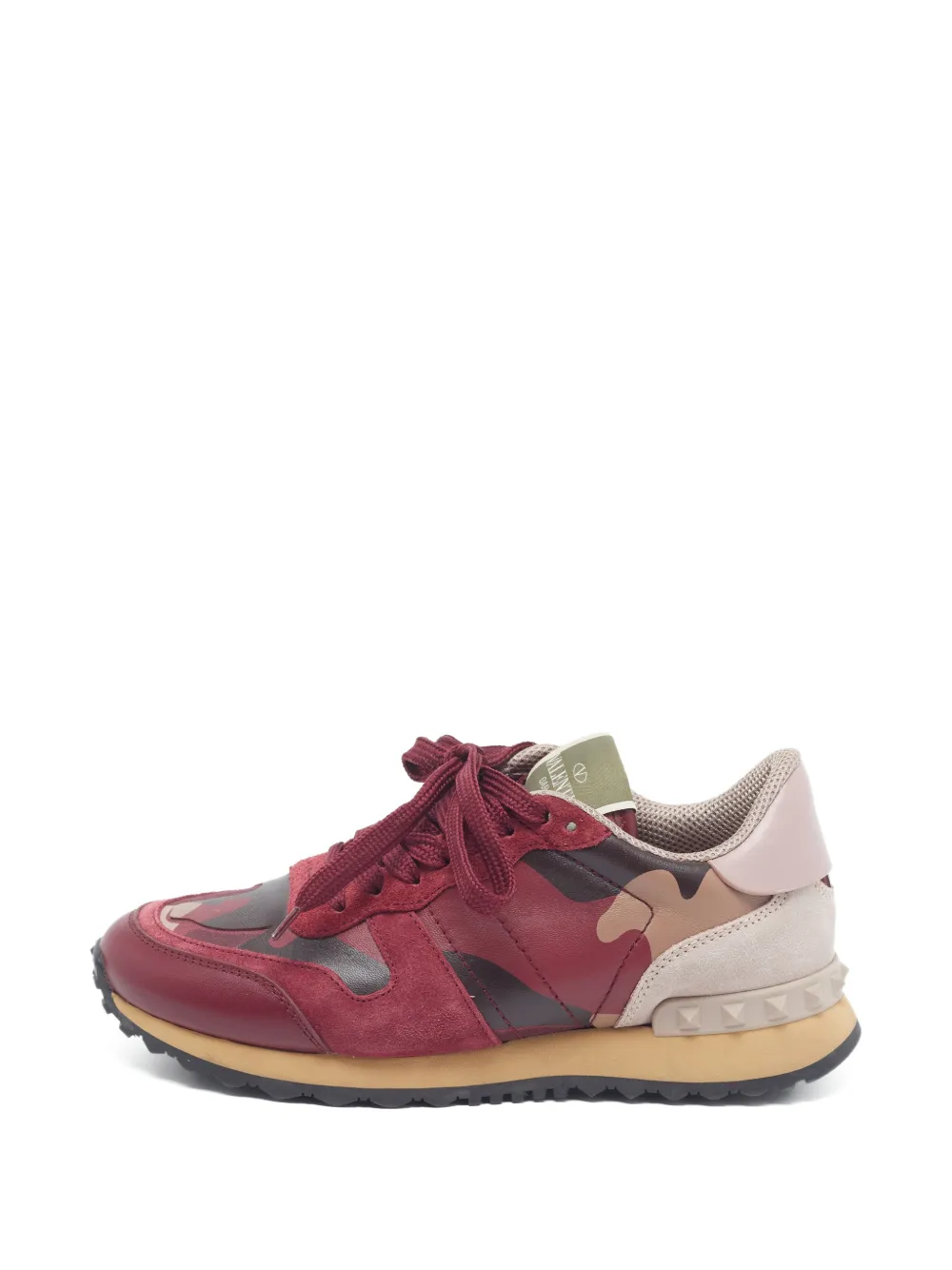 Valentino Garavani Pre-Owned Rockrunner camo-print sneakers - Rot