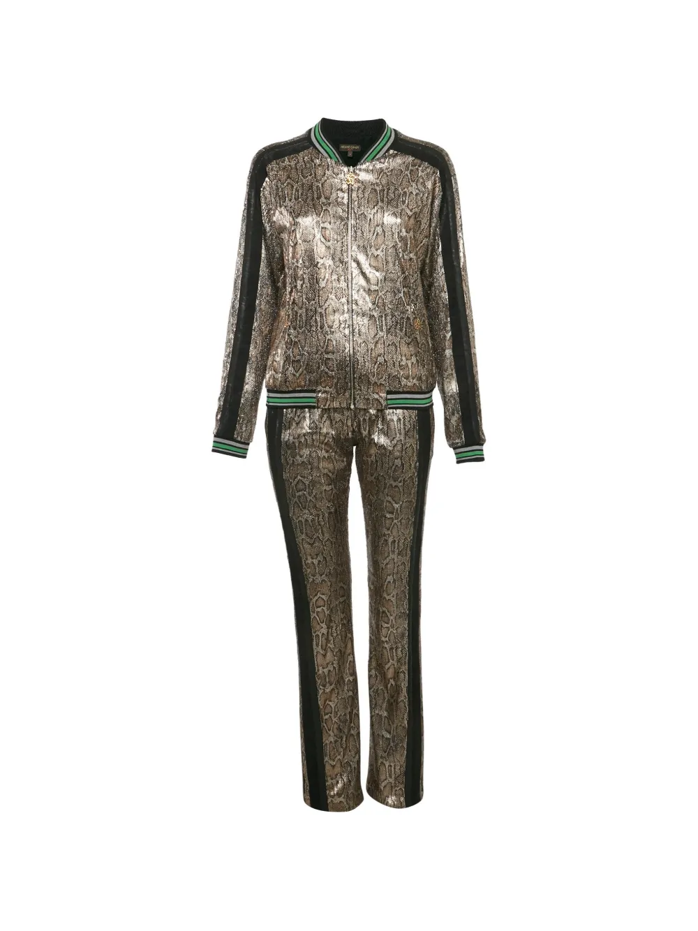 Roberto Cavalli Vintage Gym snakeskin-pattern set - Marrone