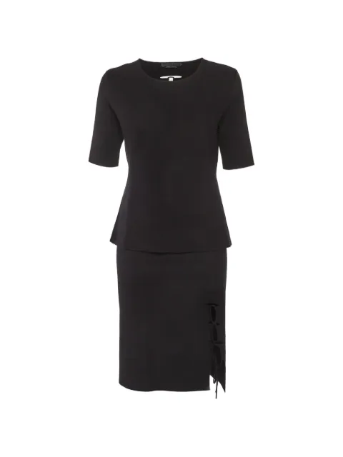 Alexander Wang short-sleeve lace-up skirt set