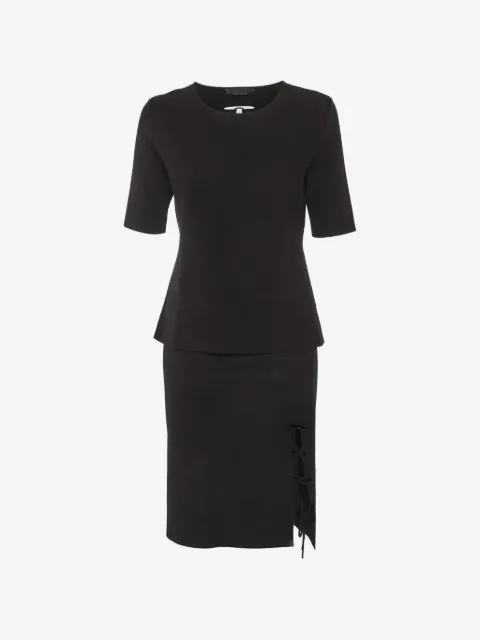 Alexander Wang short-sleeve lace-up skirt set