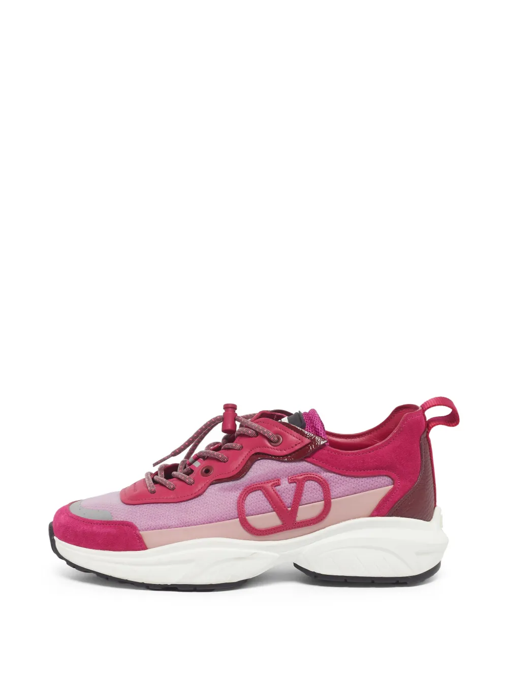 Valentino Garavani Pre-Owned VLogo mesh sneakers - Rosa