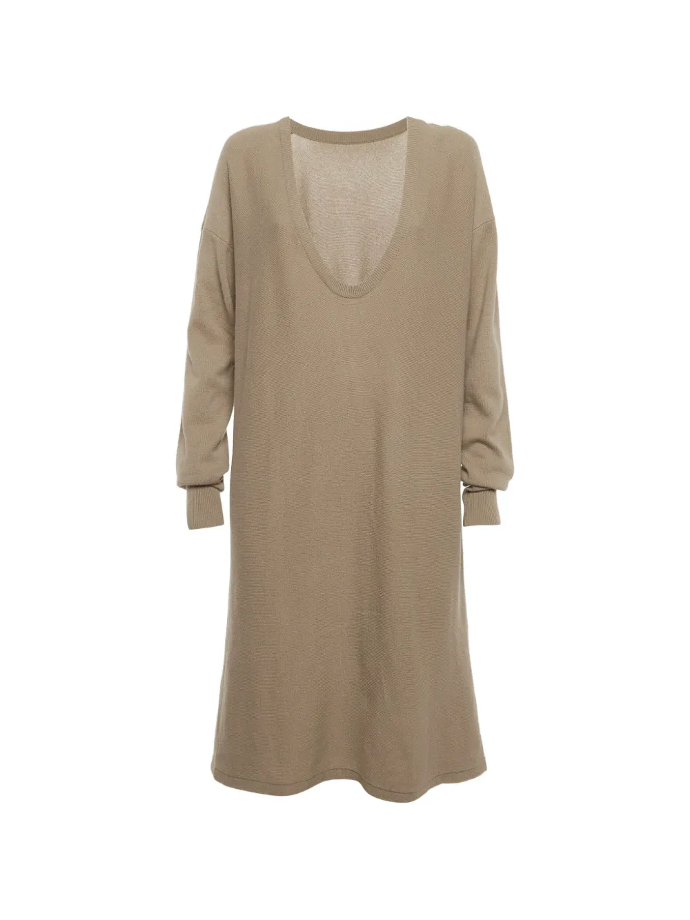 Pre-owned Chloé Knit Midi Dress In Neutral