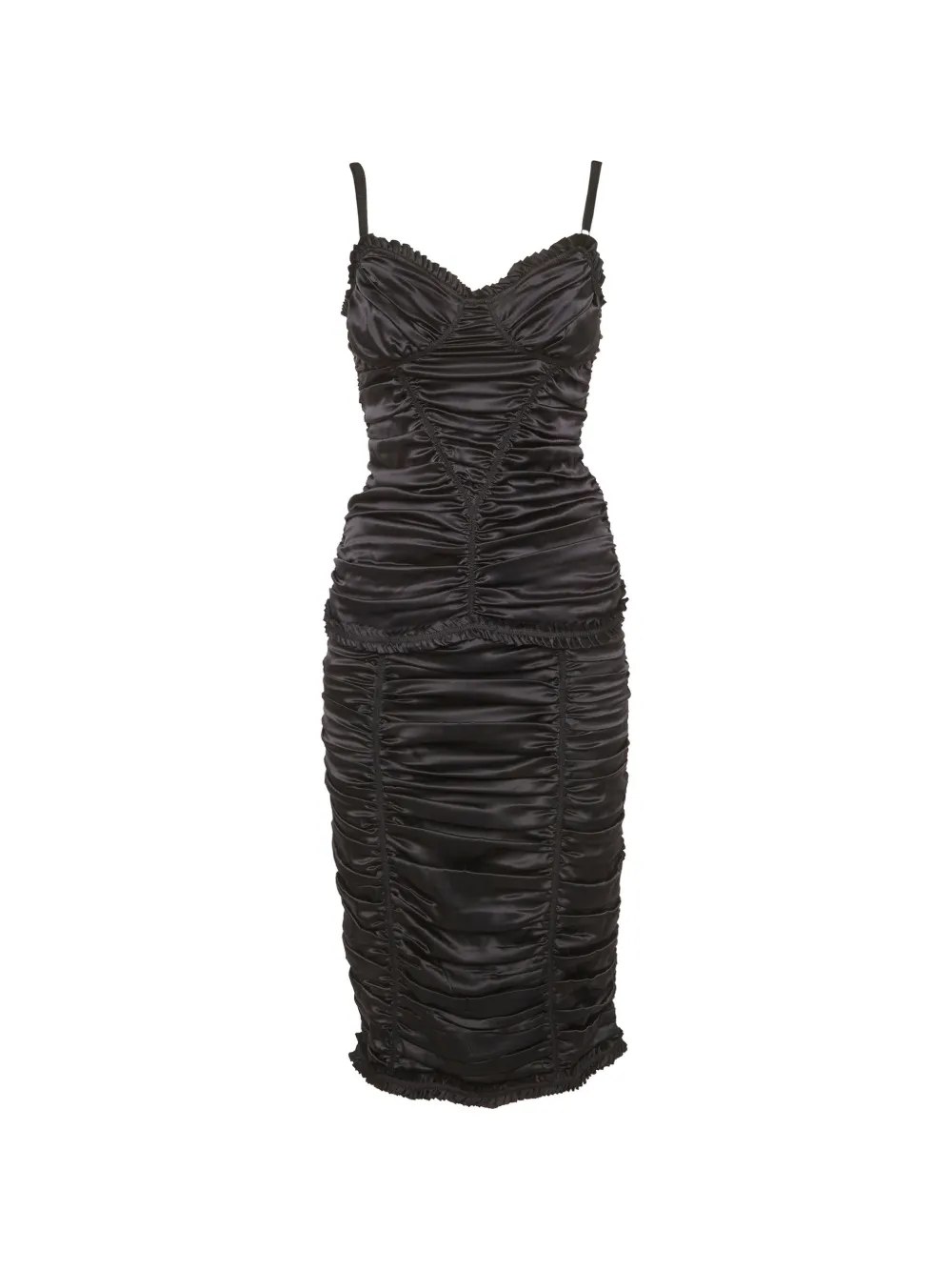 Dolce & Gabbana Pre-Owned ruched satin set - Nero