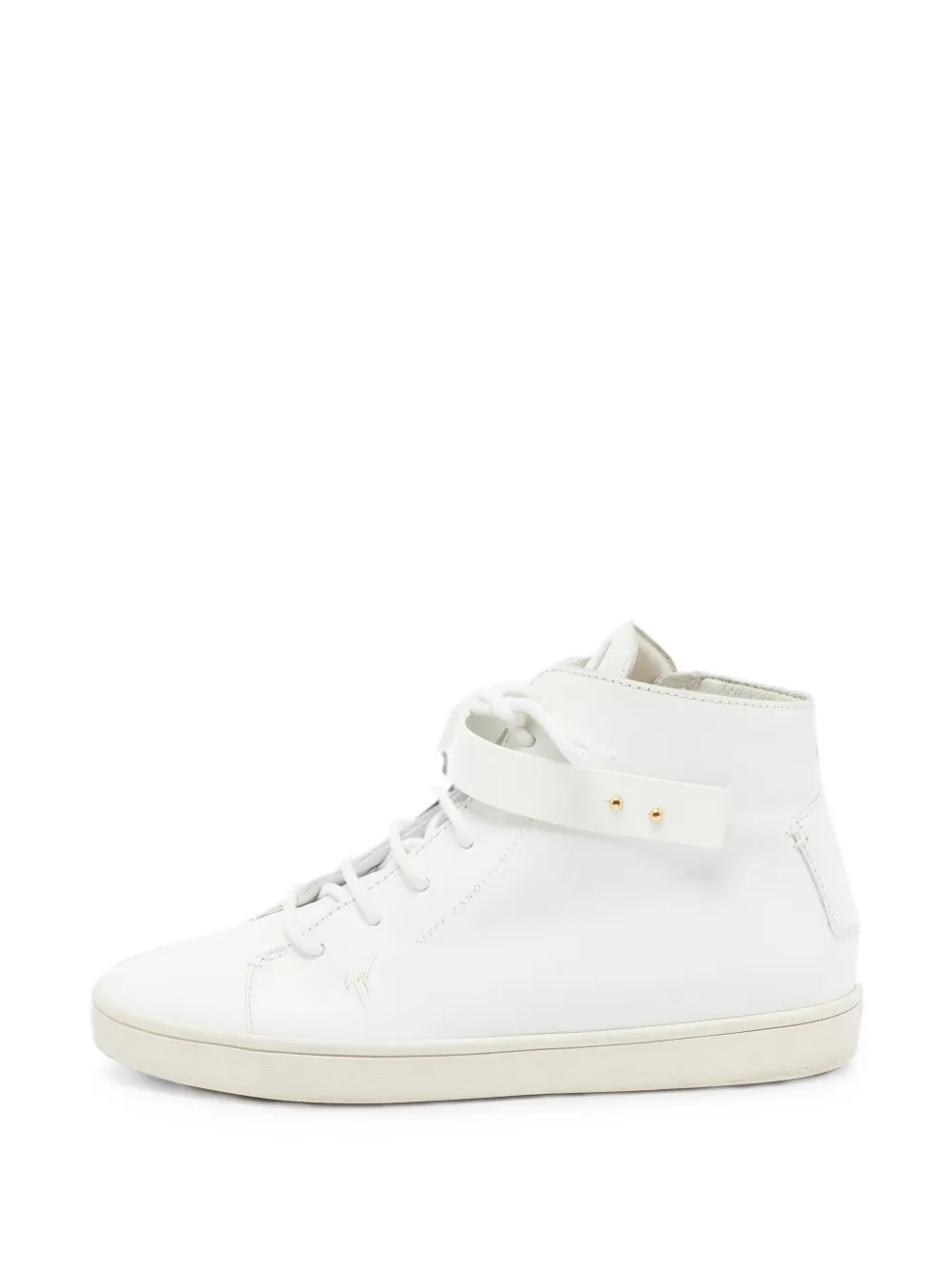 Giuseppe Zanotti Vintage lace-up leather sneakers - Bianco