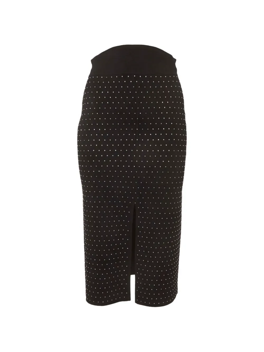 SANDRO rhinestone-embellished midi skirt - Nero