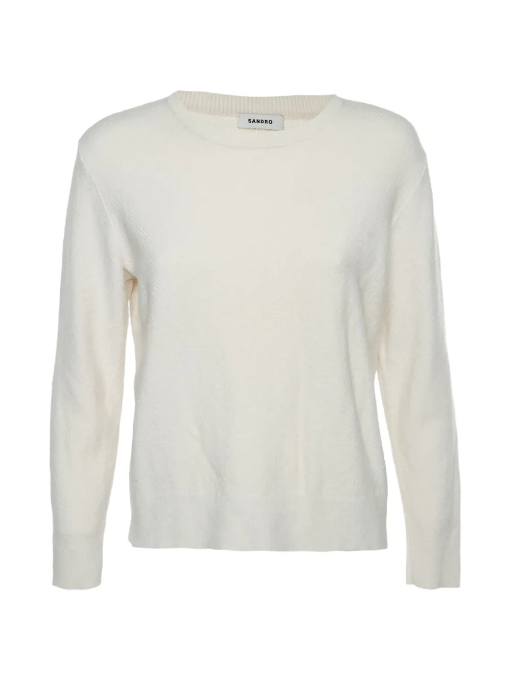 SANDRO crew-neck sweater - Toni neutri