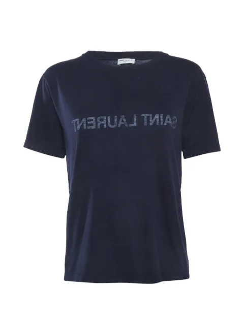 Saint Laurent Pre-Owned logo-print short-sleeve T-shirt