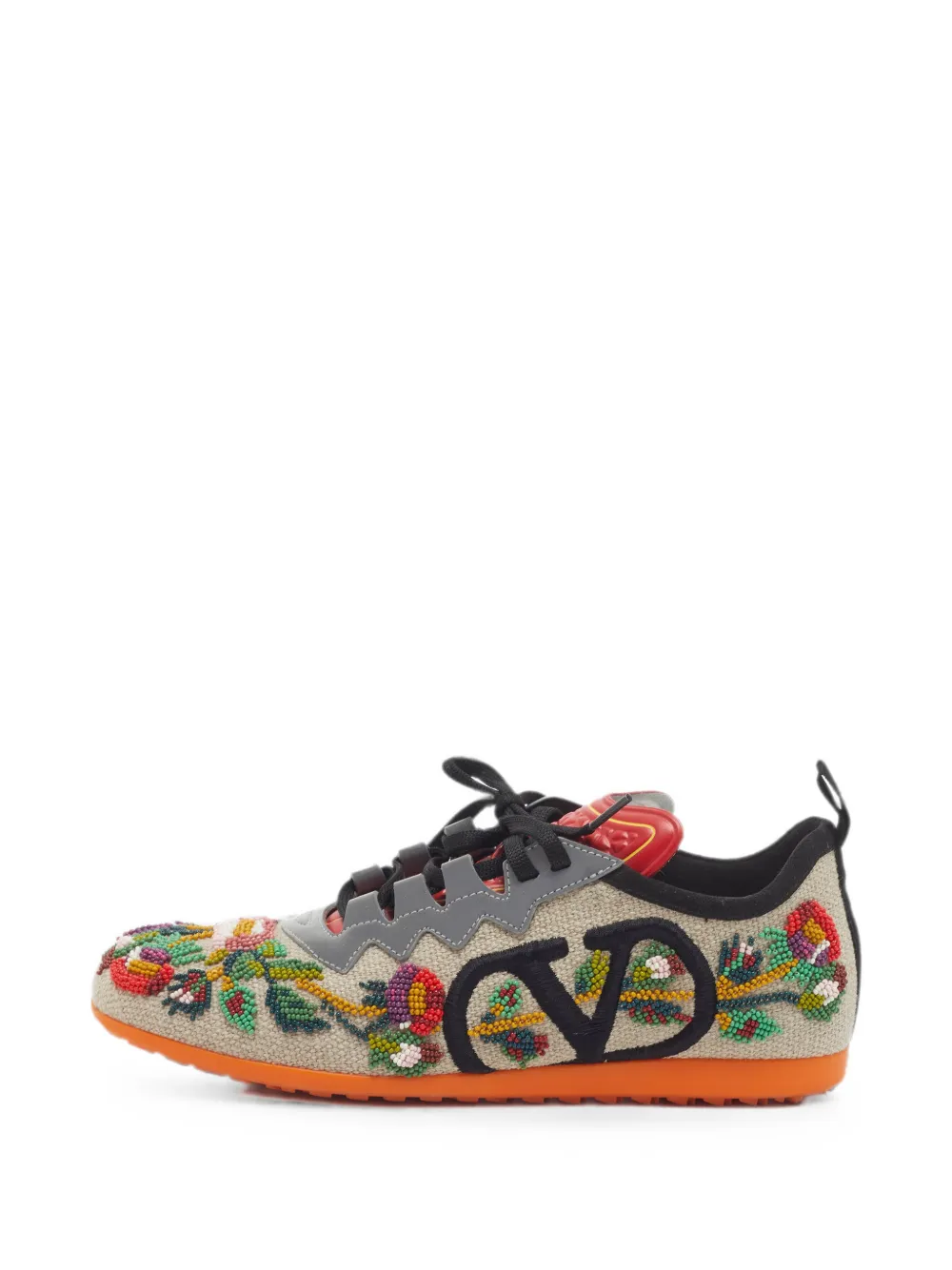 Valentino Garavani Pre-Owned Chromathon embellished sneakers - Toni neutri