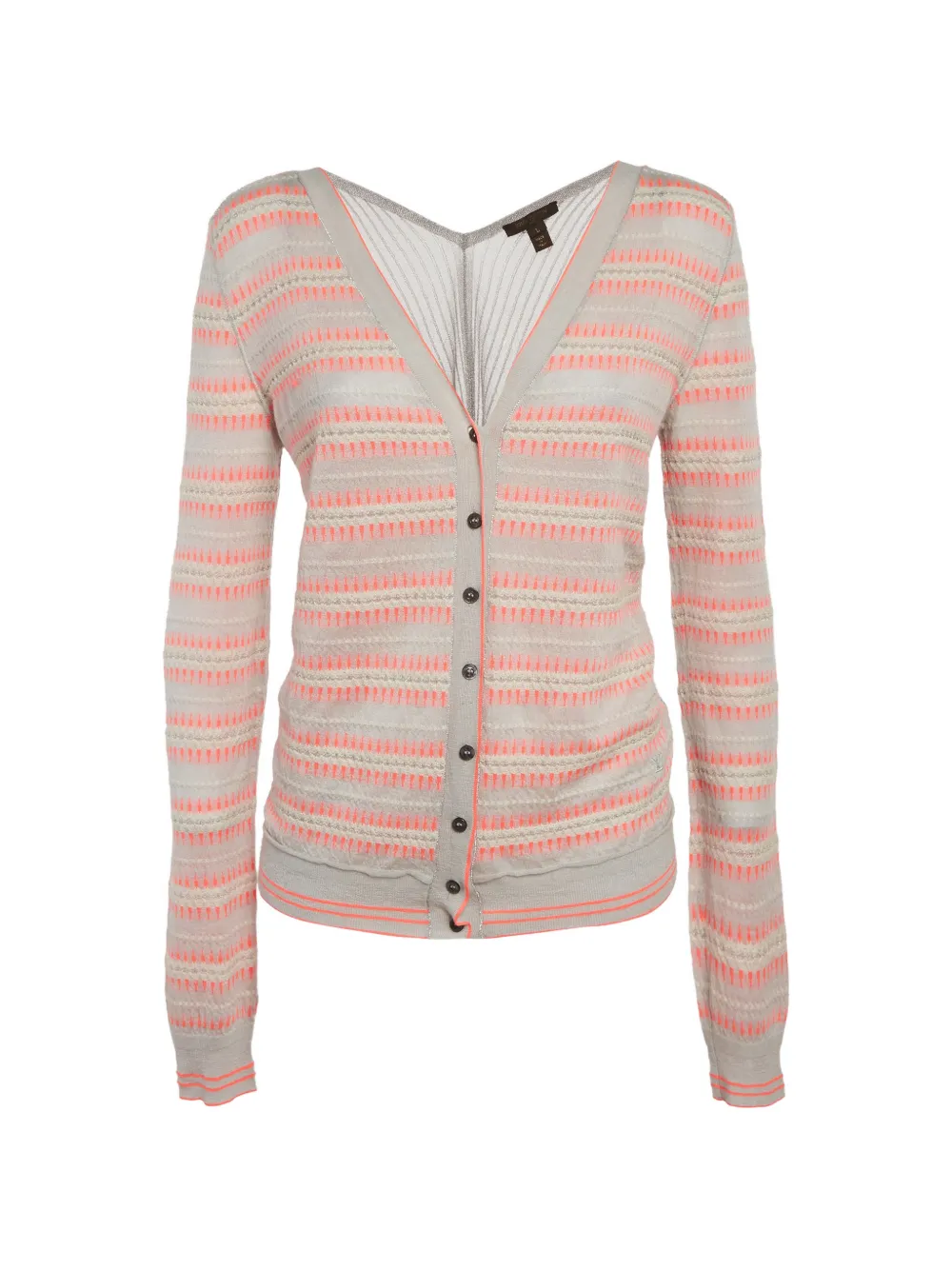 Louis Vuitton Pre-Owned lurex-knit cardigan - Grigio