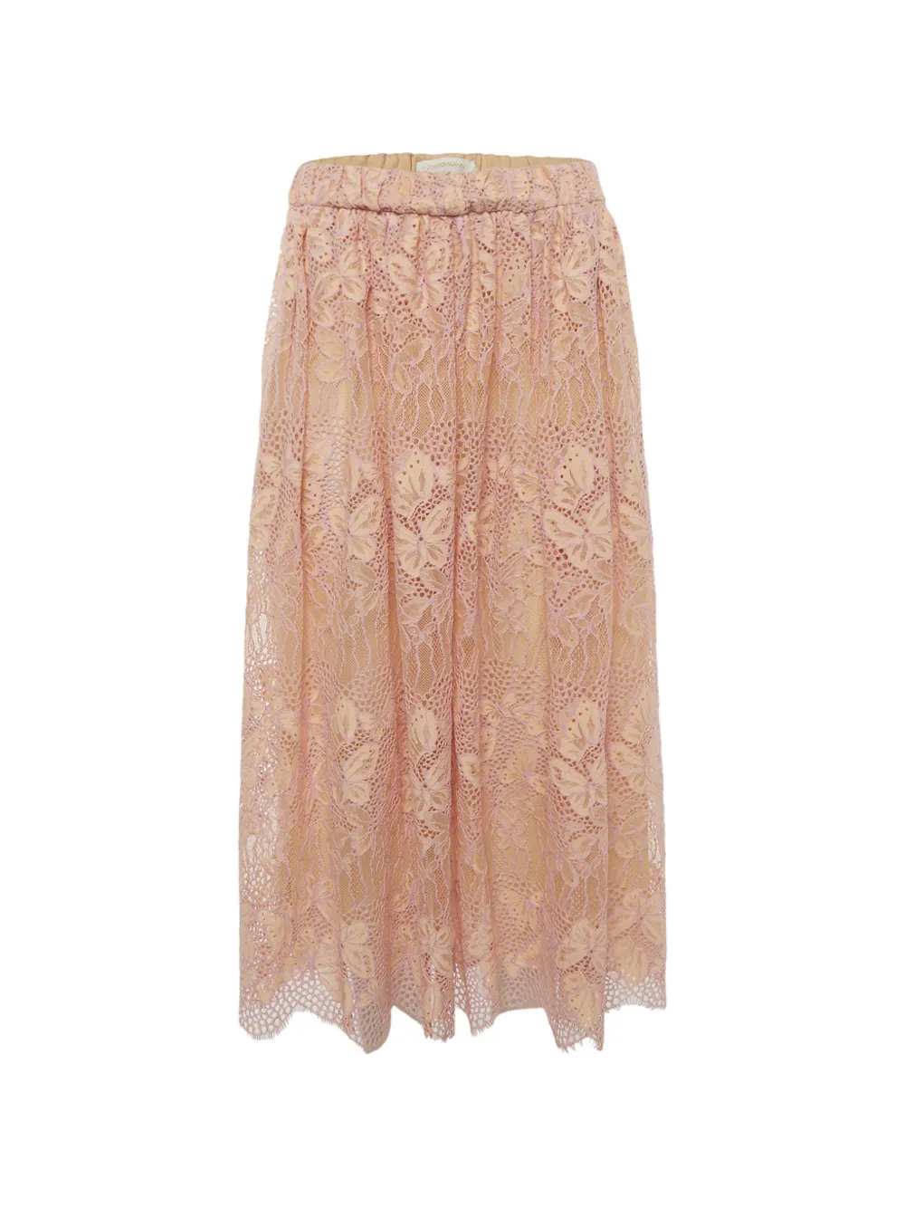 ZIMMERMANN Harmony lace midi skirt - Rosa