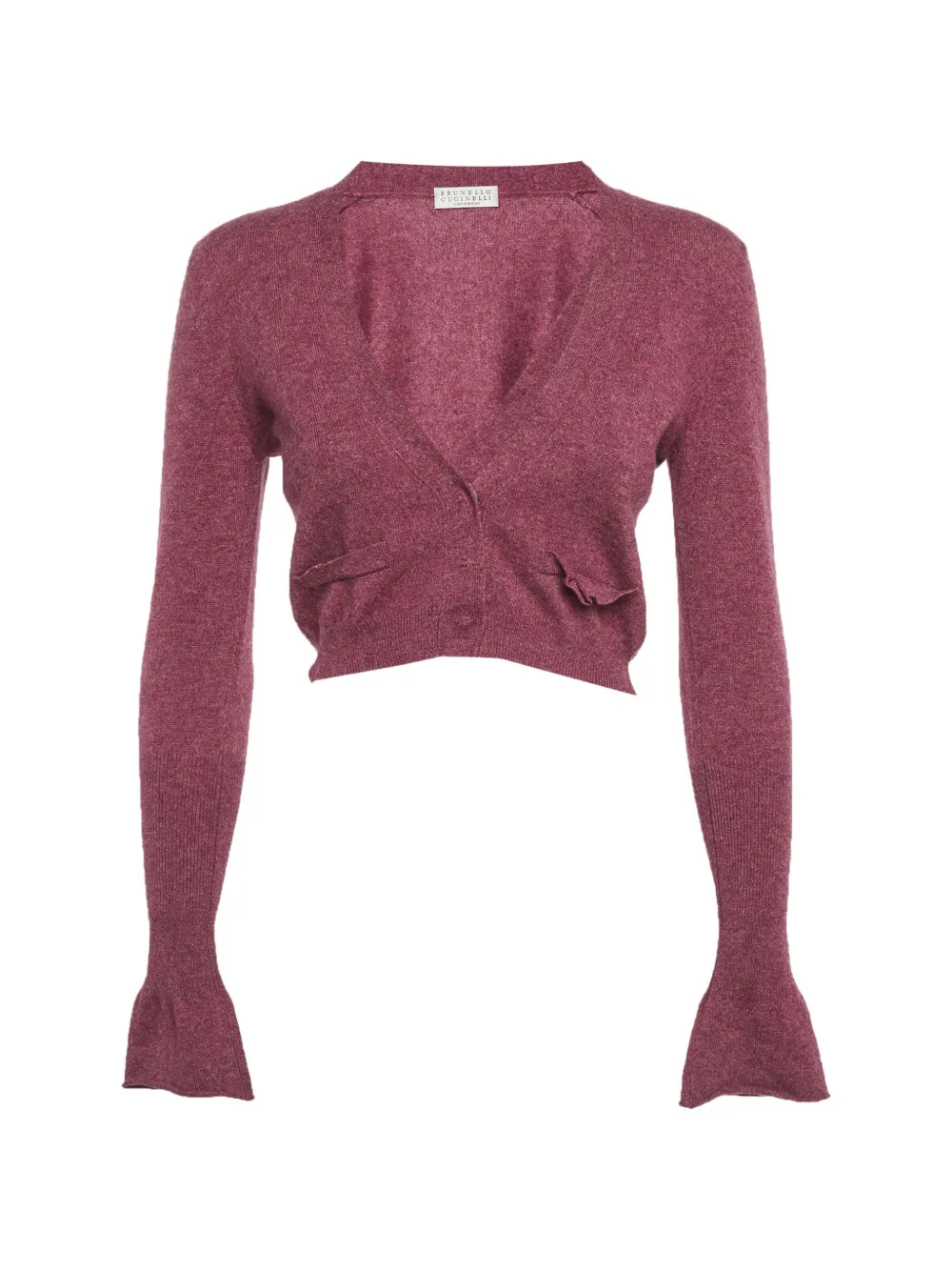 Brunello Cucinelli cropped cashmere cardigan - Rosa