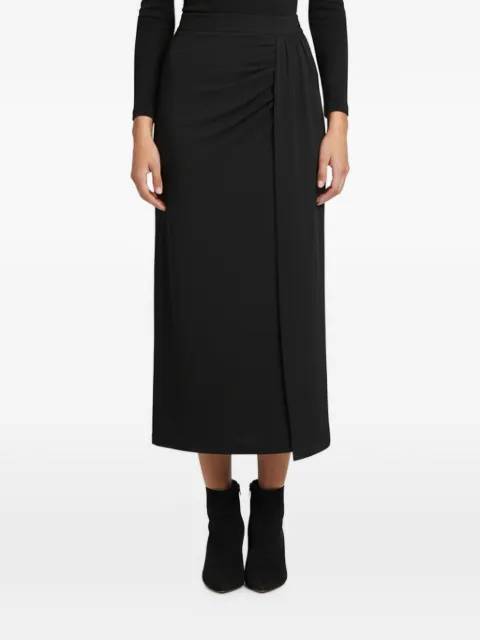 Christian Dior Pre-Owned draped midi skirt