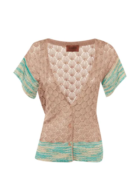 Missoni Pre-Owned crochet-knit short-sleeve cardigan
