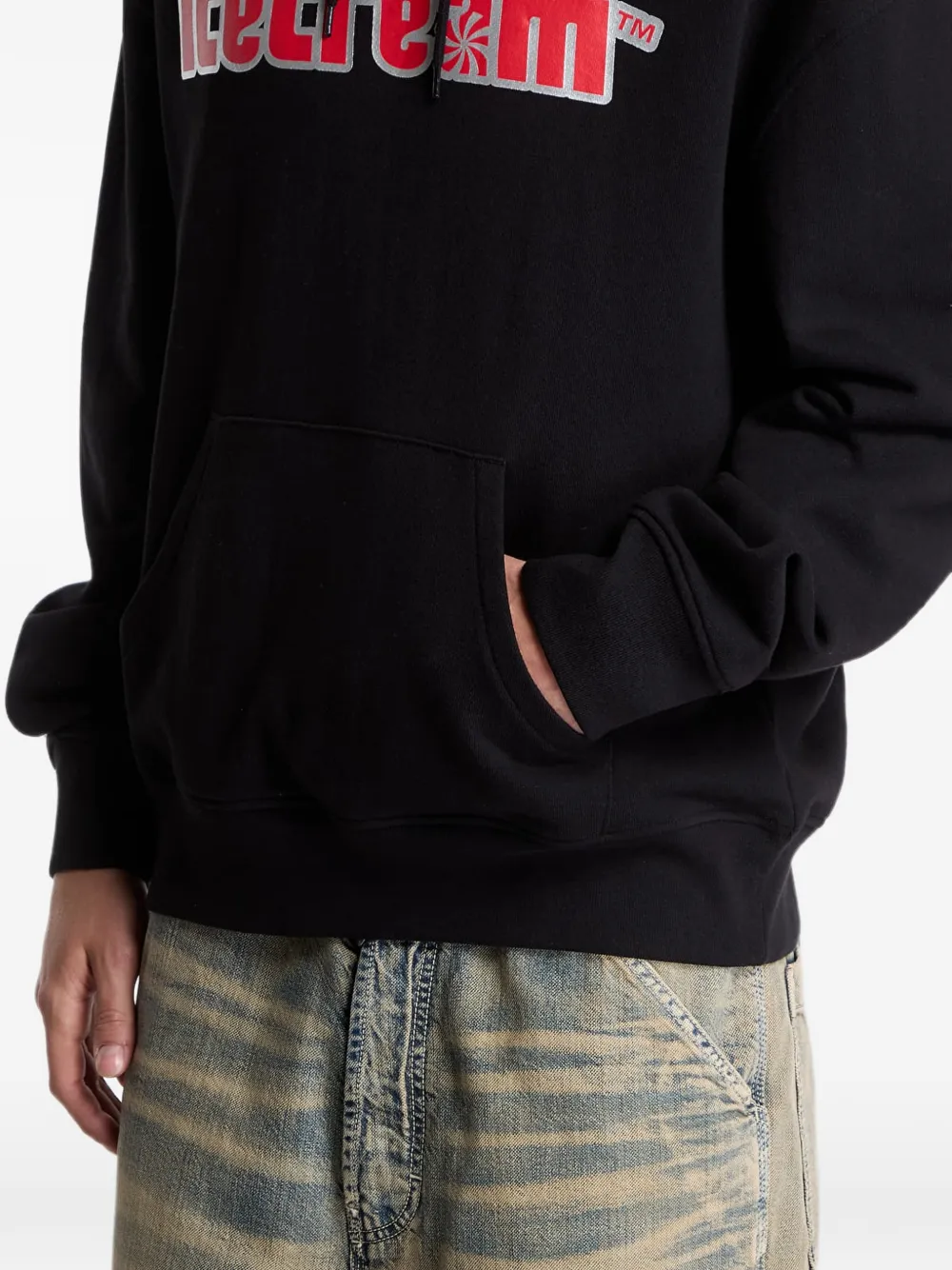 Billionaire Boys Club Ice Cream Soft Serve Popover hoodie met logo-print Zwart
