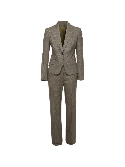 Dolce & Gabbana Pre-Owned костюм в ломаную клетку