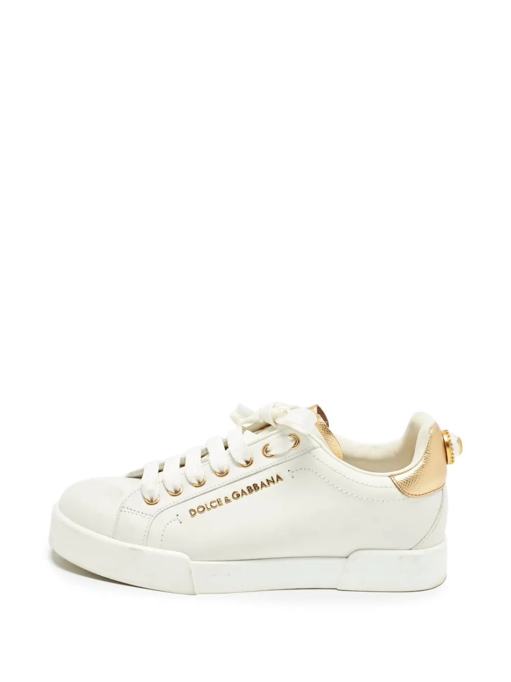 Dolce & Gabbana Pre-Owned Portofino low-top sneakers - Bianco