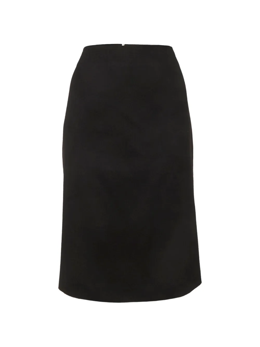 Max Mara flannel pencil midi skirt - Nero