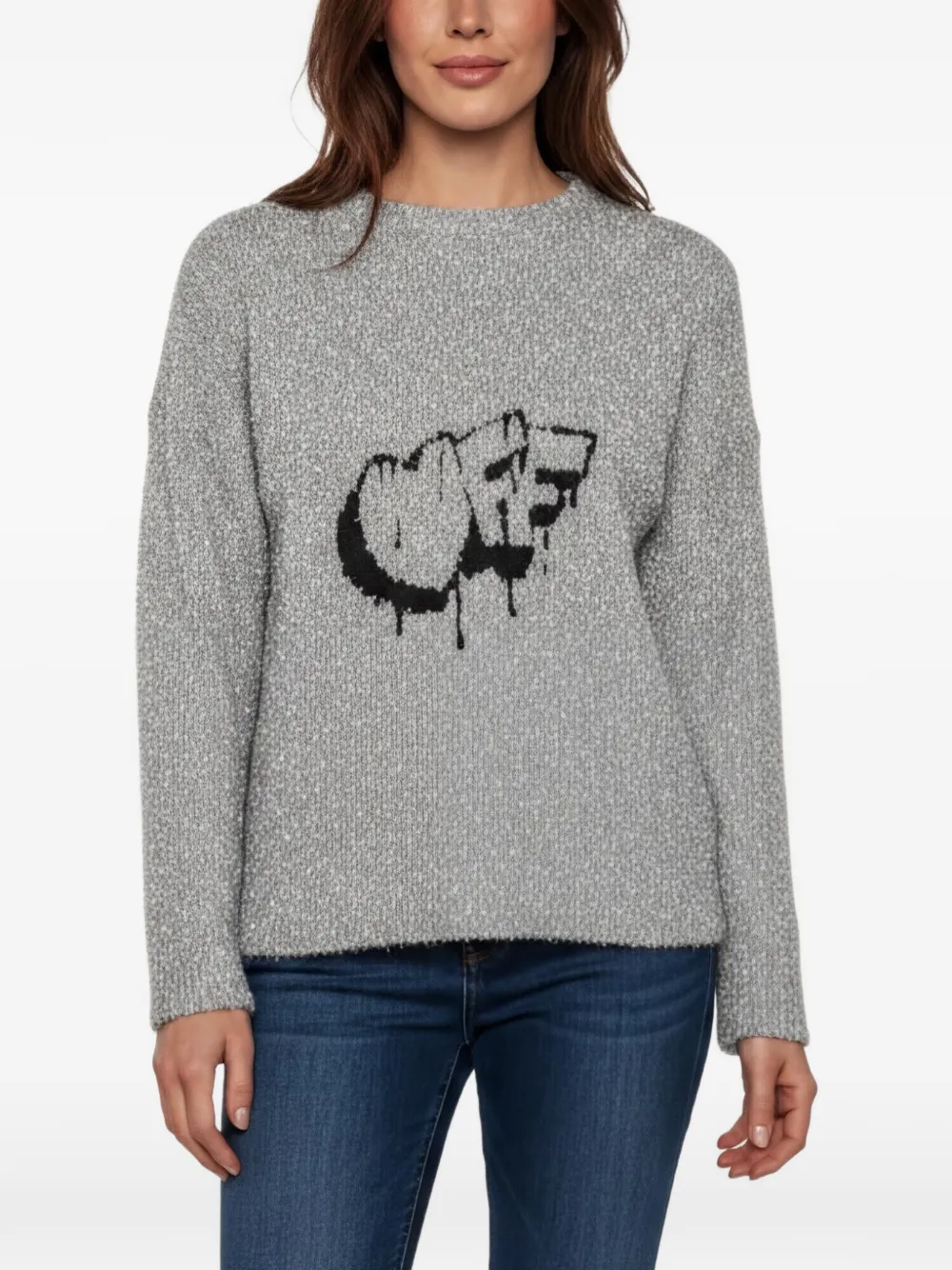 Off-White Pre-Owned 2013 knitted sweater - Grigio