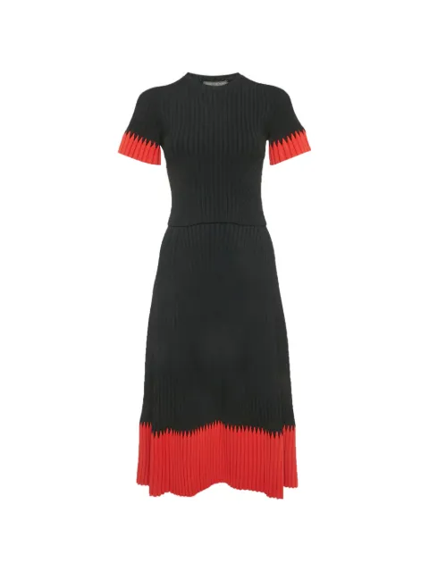 Alexander McQueen Pre-Owned rib-knit top and midi skirt set