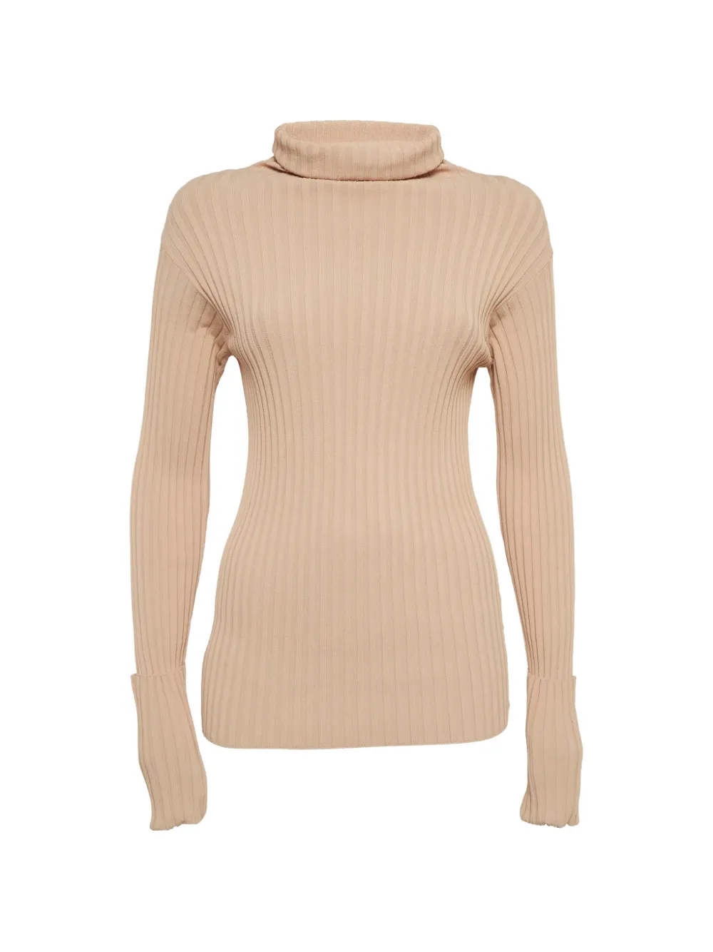 Valentino Garavani Pre-Owned ribbed turtleneck sweater - Toni neutri