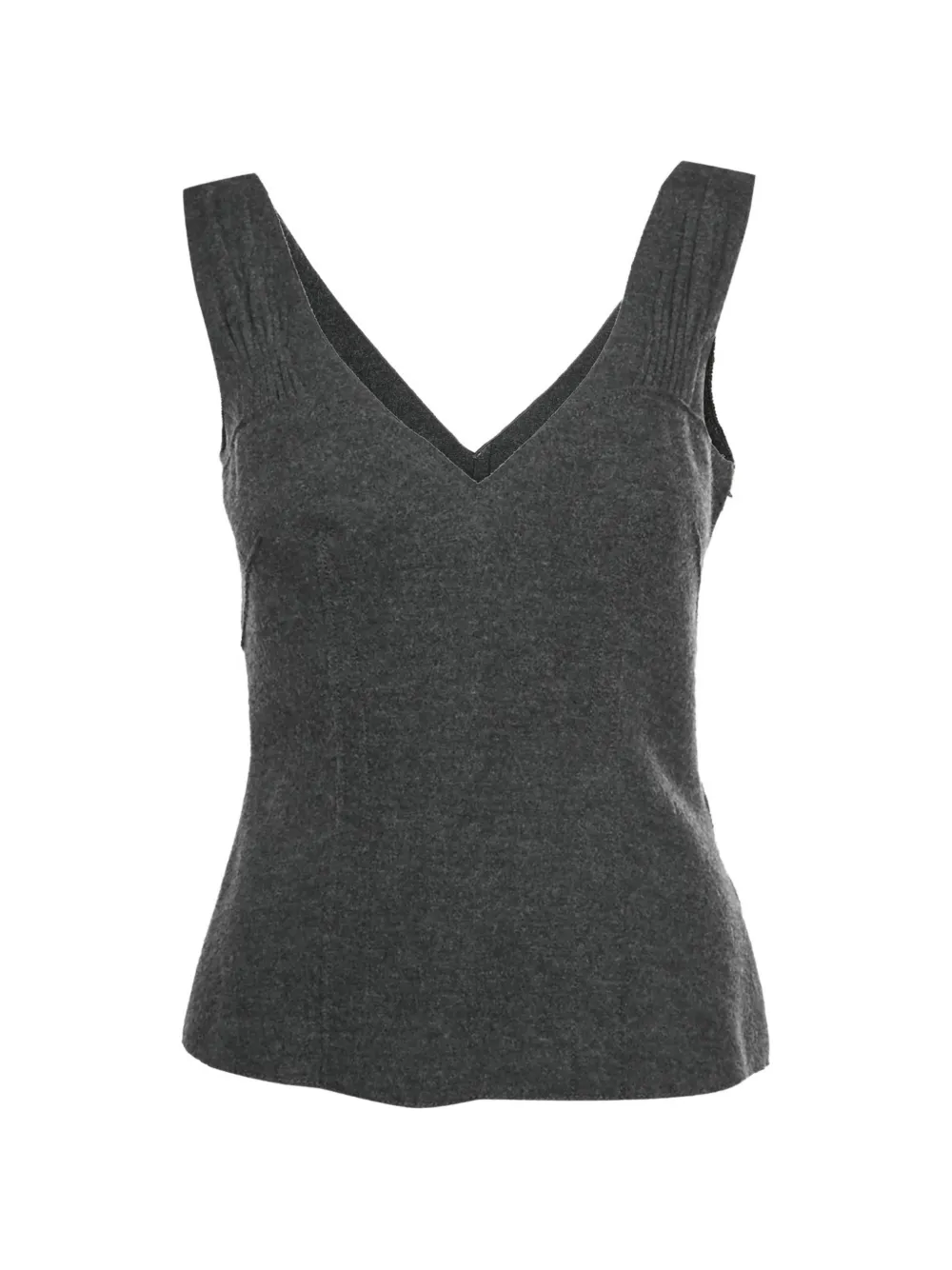 Prada Pre-Owned V-neck sleeveless top - Grigio