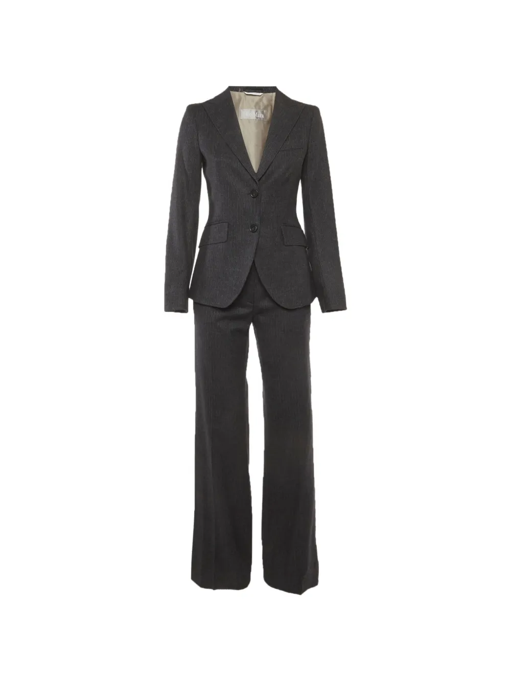 Max Mara pinstripe single-breasted suit - Grigio