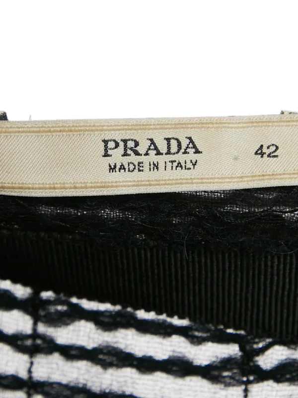 Prada Pre-Owned ツイード ミニスカート | ブラック | FARFETCH JP