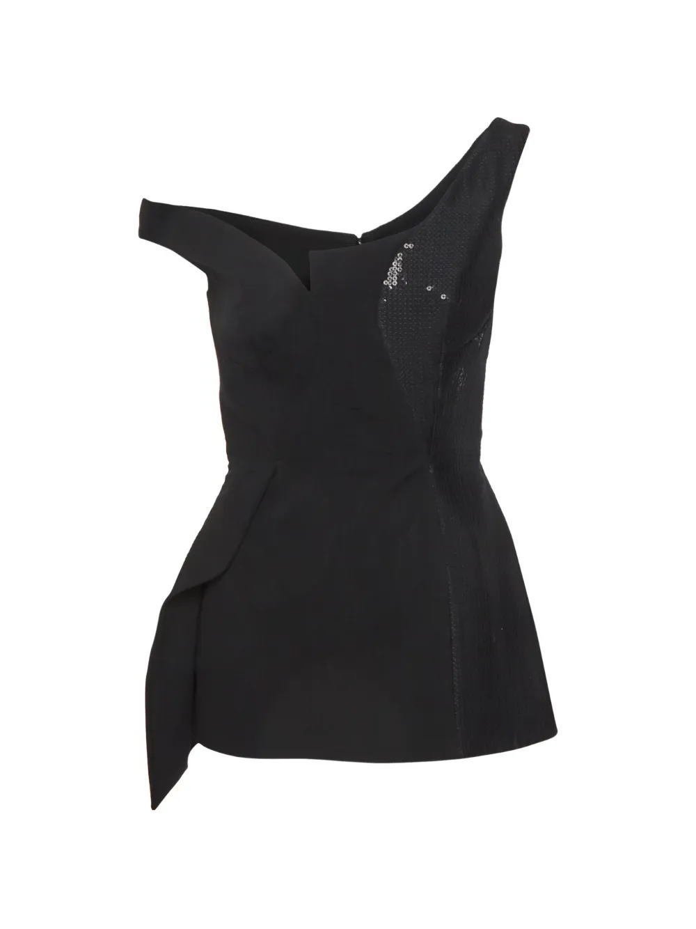 Stella McCartney Pre-Owned Dixie asymmetric peplum top - Nero