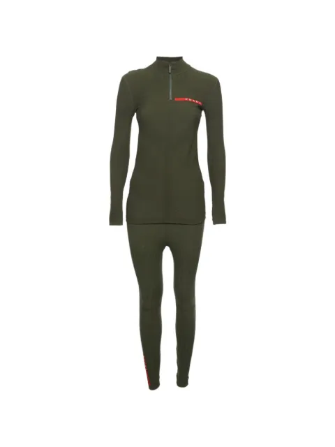 Prada Pre-Owned Linea Rossa quarter-zip tracksuit