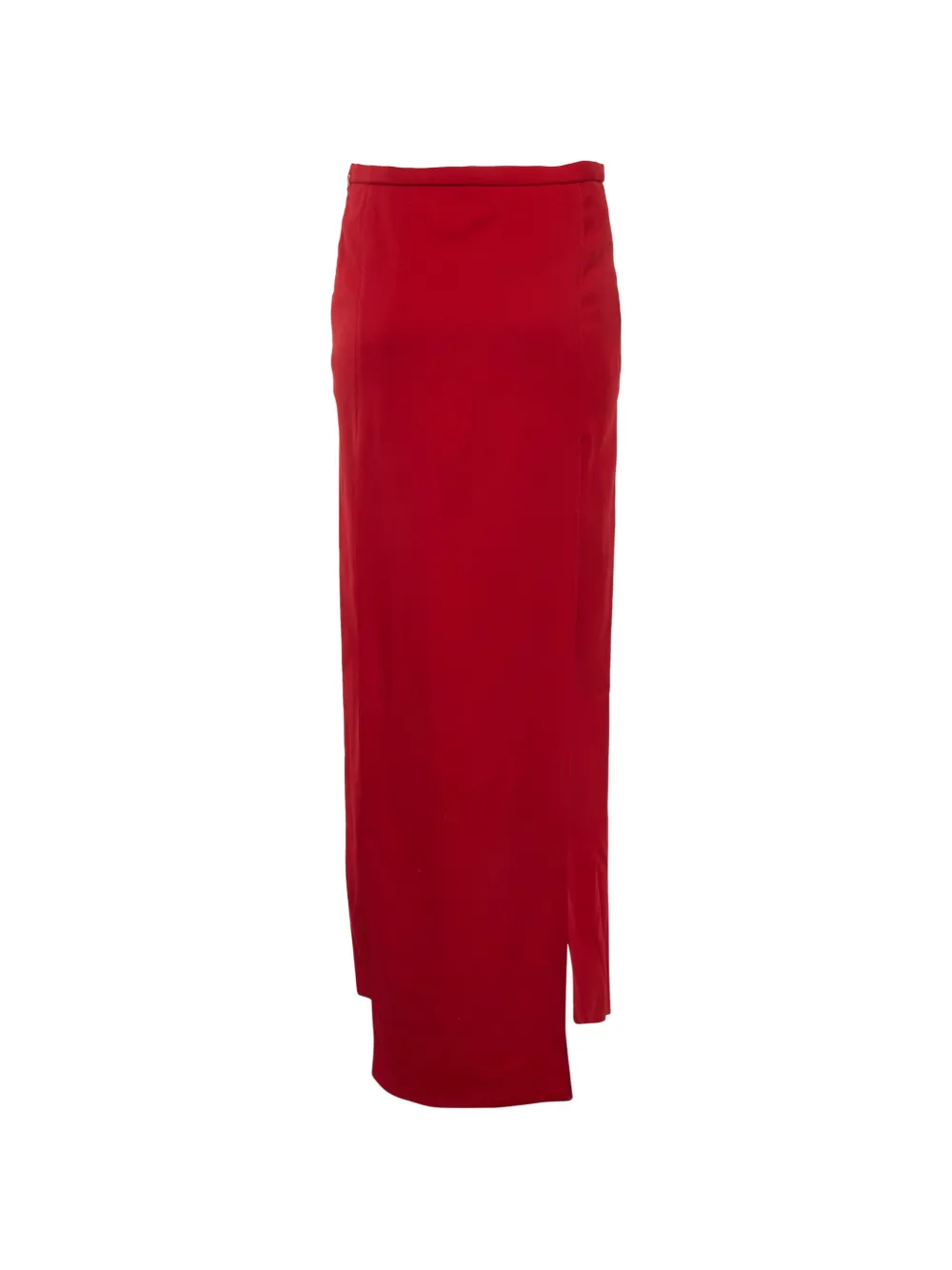 Courrèges Pre-Owned slit maxi skirt - Rosso