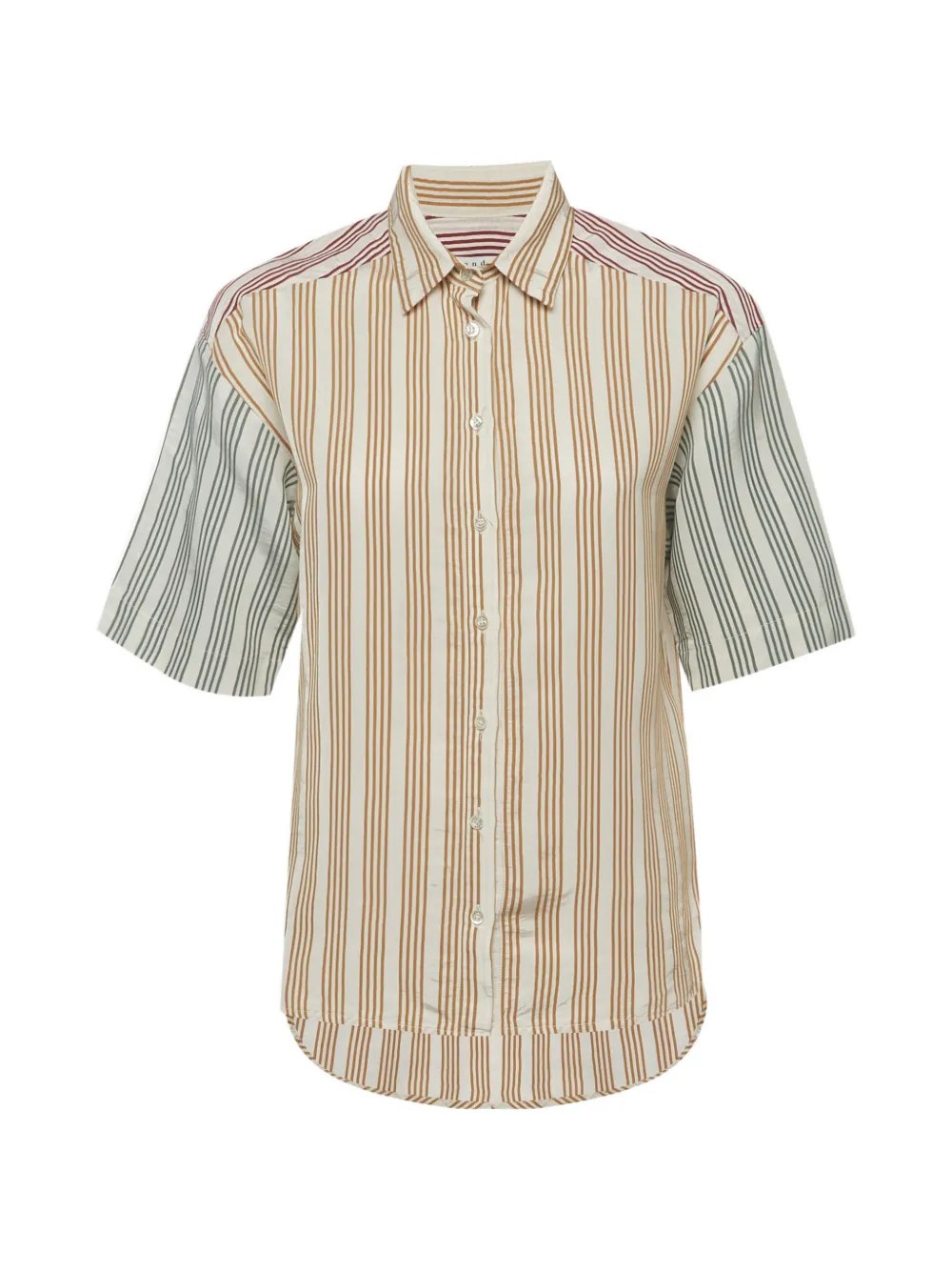 SANDRO Leopold striped shirt - Toni neutri