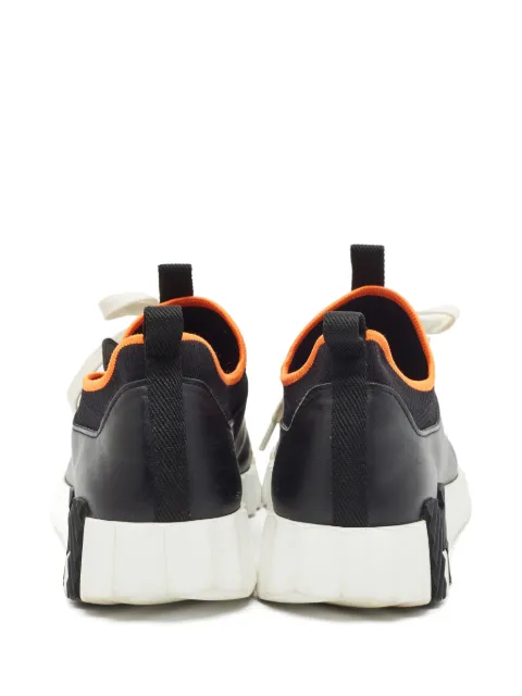 Hermès Pre-Owned سنيكر بجزء جلد