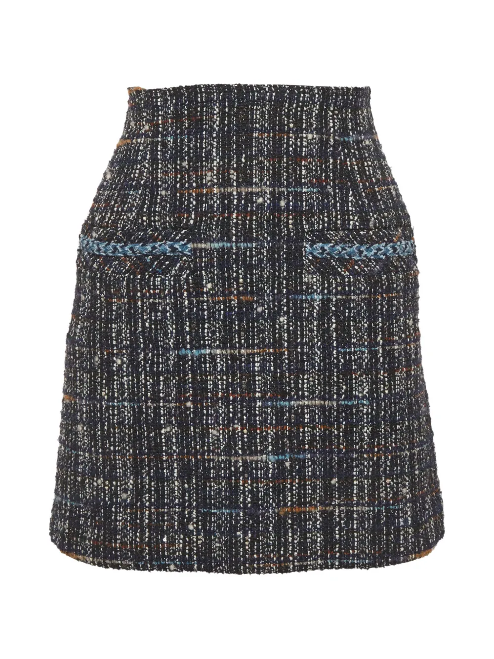 SANDRO tweed mini skirt - Blu