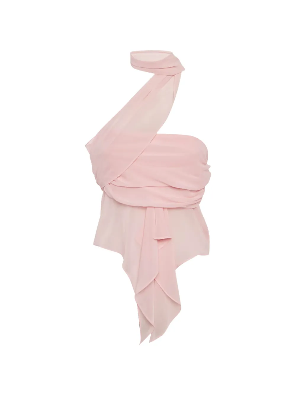 Danielle Guizio chiffon wrap top - Rosa