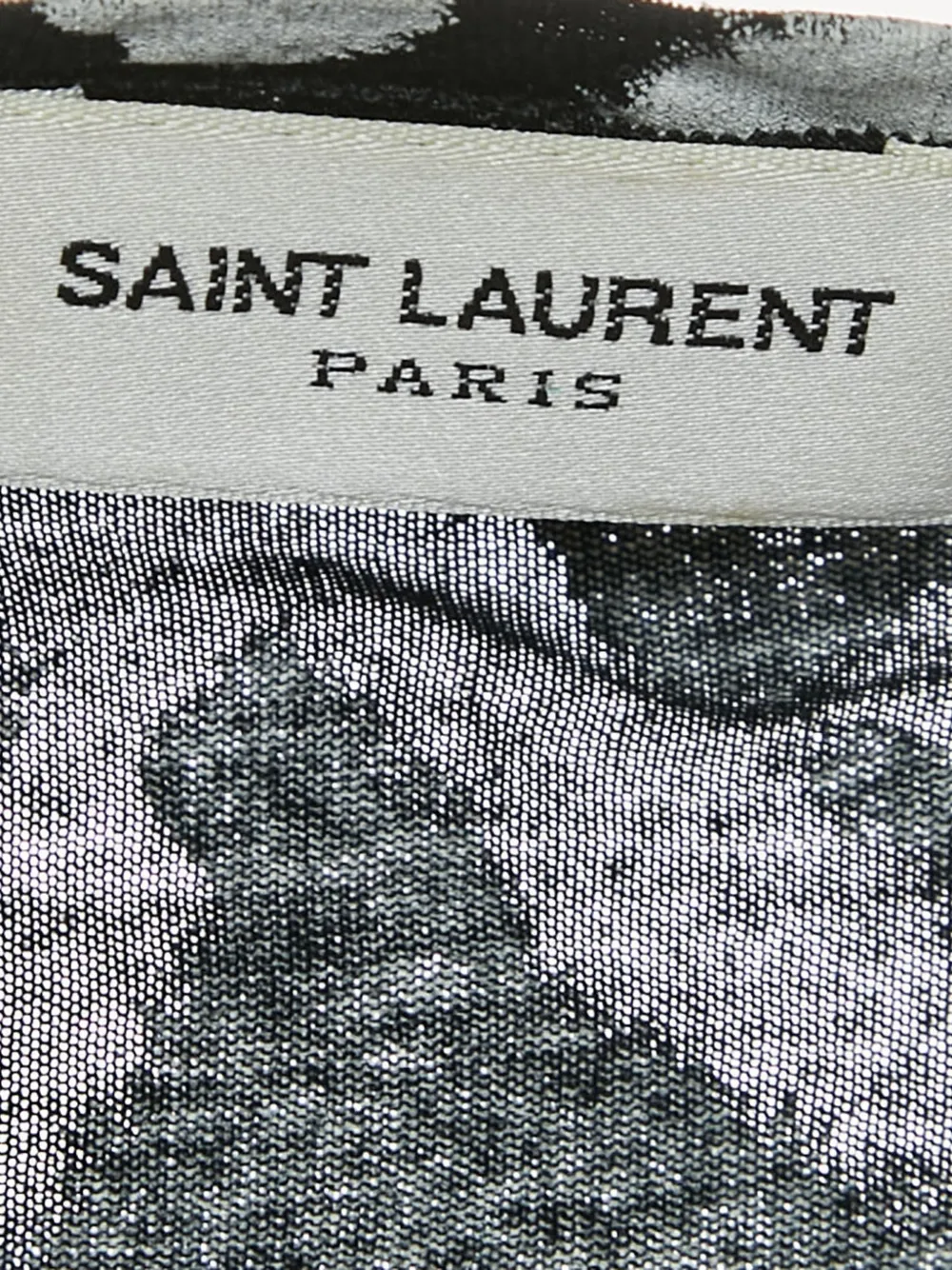 Saint Laurent Pre-Owned 2013 レオパード タンクトップ | ブラック