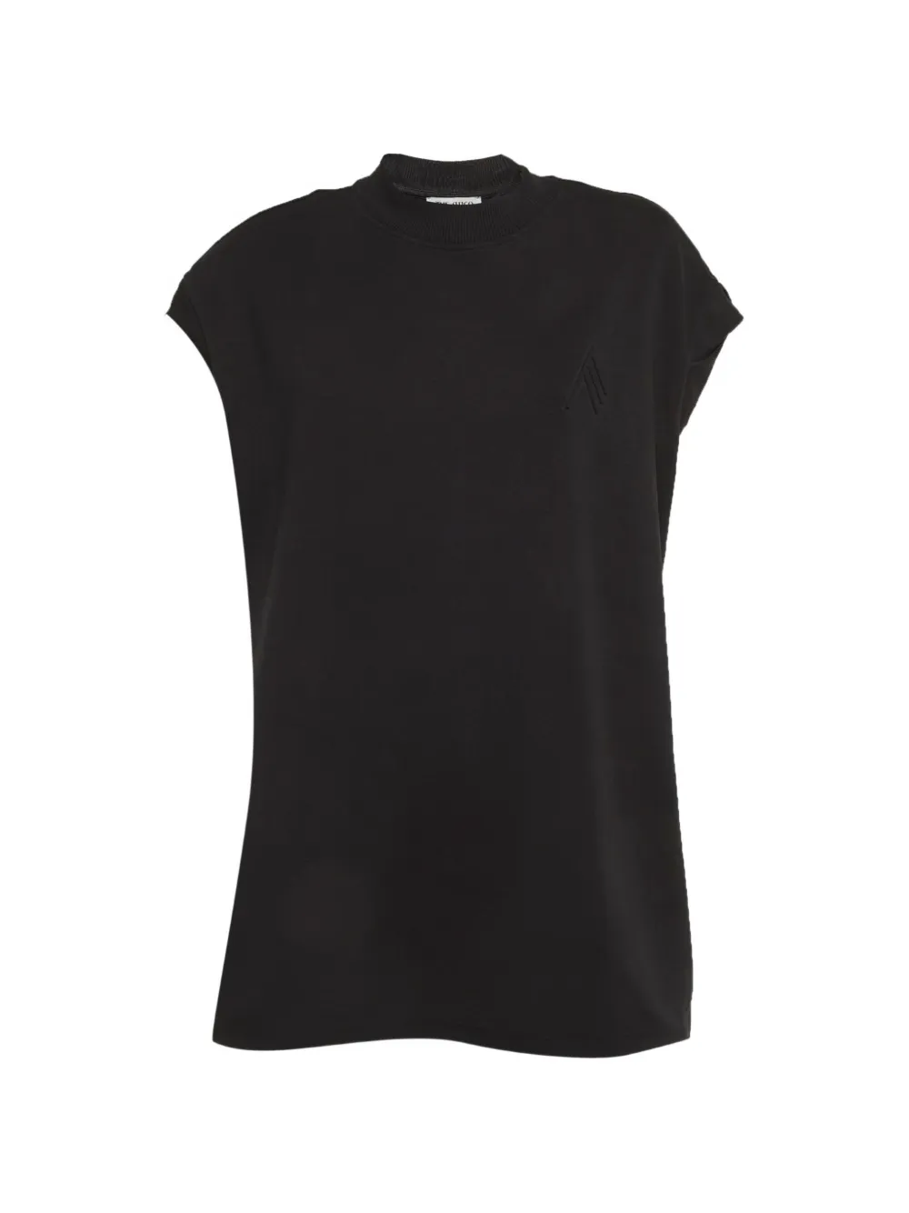 The Attico Laurie cotton T-shirt - Schwarz