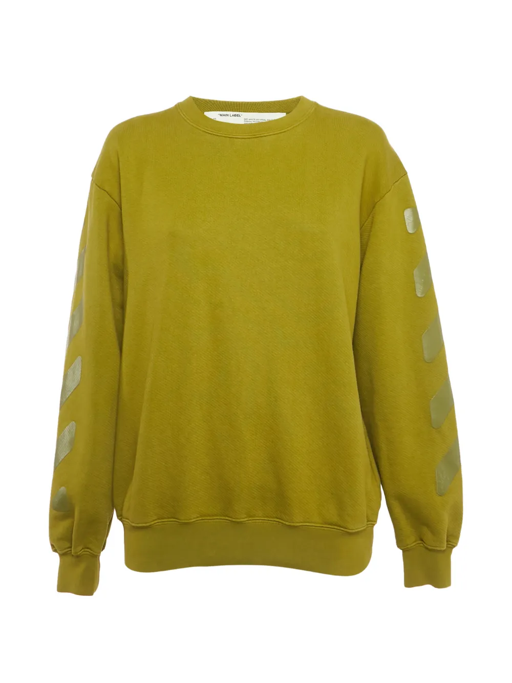 Off-White Pre-Owned Arrows-print sweatshirt - Verde
