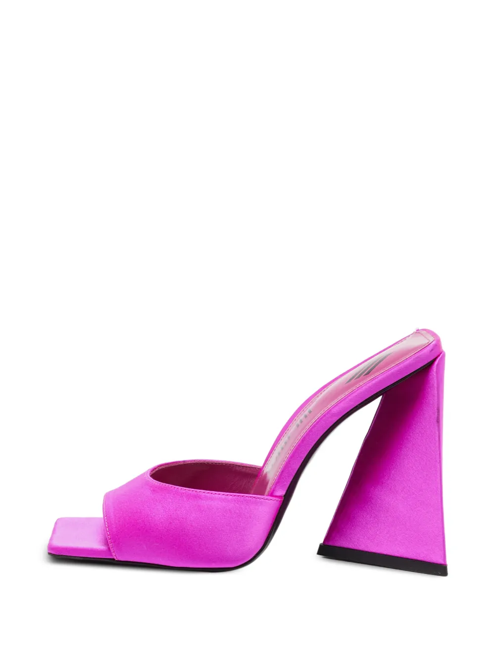 The Attico Devon satin heeeled sandals - Rosa