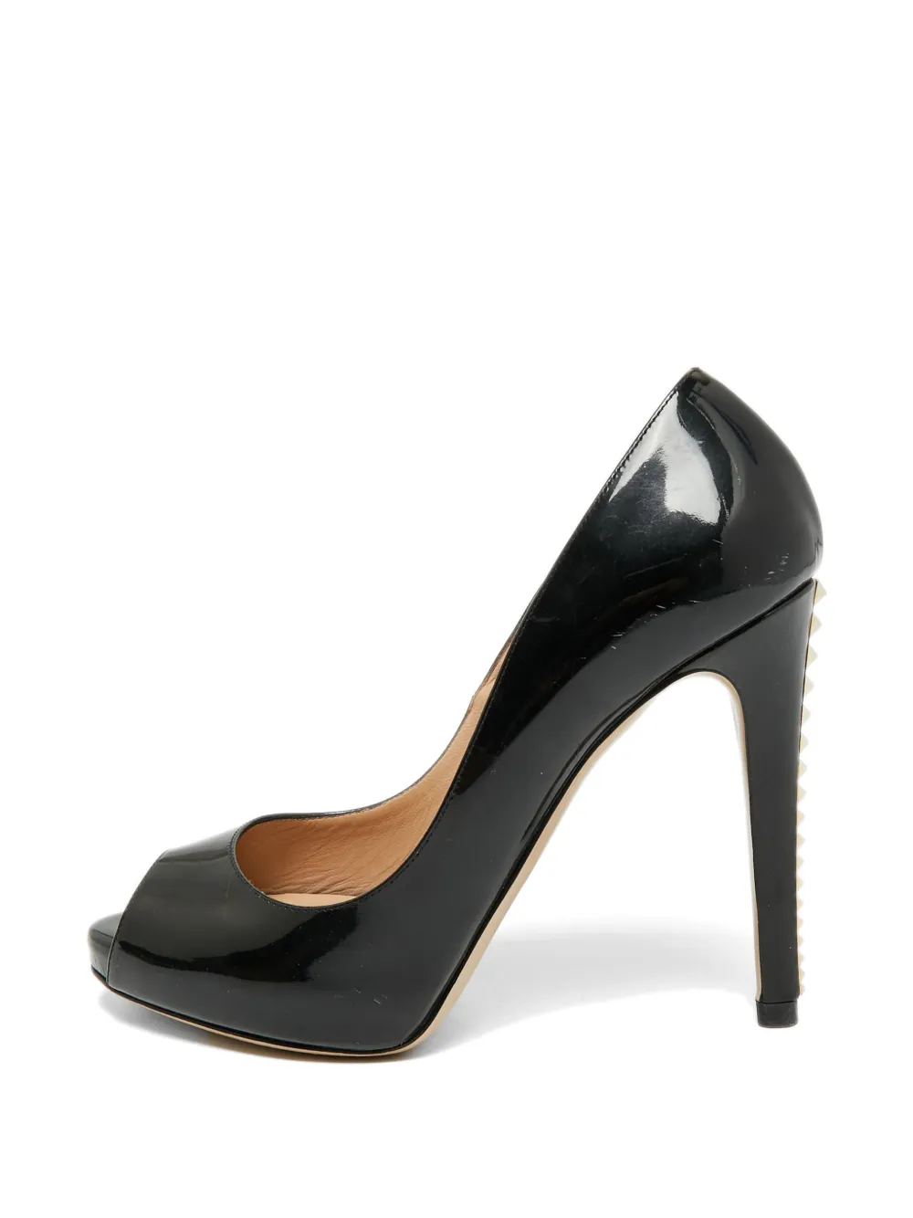 Valentino Garavani Pre-Owned Rockstud peep-toe pumps - Nero