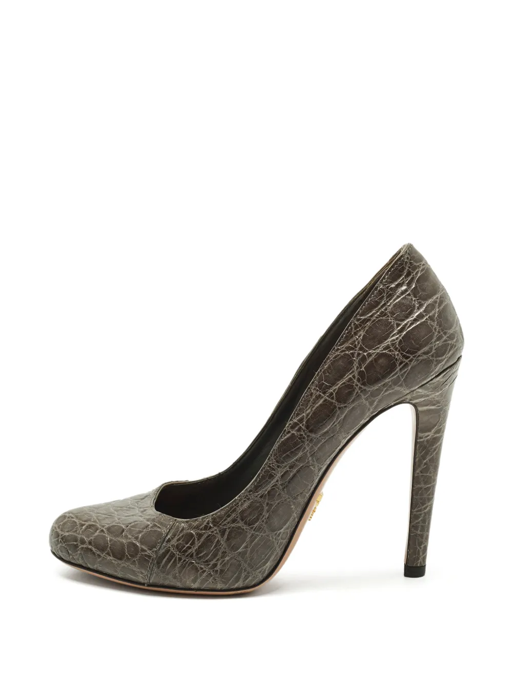 Prada Pre-Owned Pumps con effetto coccodrillo - Marrone